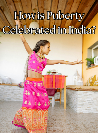 a south indian girl celebrating puberty ceremony in india